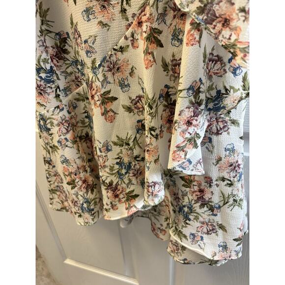 Max Studio Floral Wrap Maxi Skirt Small - Picture 2 of 5